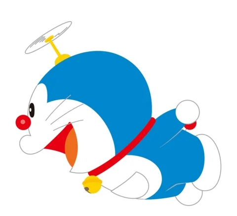 Little Doraemon flying on the website